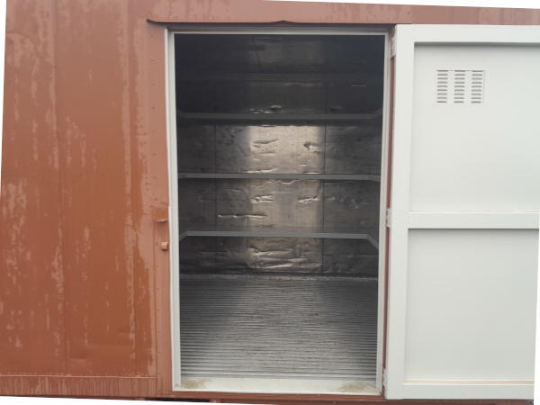 Interior view of 10 foot storage unit.